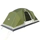 8 Person Camping Tent, 14’ X 8’ X72'',Waterproof Windproof Family Tent with Top Rainfly, Double Layer, Large Mesh Windows, Easy Set Up for Hiking and Outdoor for All Seasons (Green)