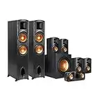 Klipsch Synergy Black Label F-300 7.1 Powerful and Efficient Cinema-Quality Home Theater System with 12" Front-Firing Subwoofer and Tractrix Horn Technology