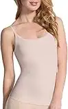 SPANX Assets Red Hot Label Top Form Firm Control Camisole Women's Cami Tank Top Shirt, Rose Dust, X-Large