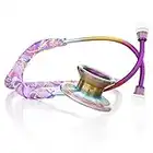 MDF MD One Titanium Stethoscope - Adult - Free-Parts-for-Life & Lifetime Warranty - Limited Edition MPrints - Purpaisely/Kaleidoscope (MDF777T-PYKL)