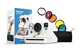 Polaroid Now+ White (9062) - Bluetooth Connected I-Type Instant Film Camera with Bonus Lens Filter Set