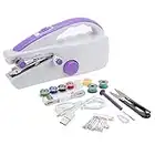 Hztyyier Handheld Sewing Device Portable Electric Sewing Machine with 177 Pcs Sewing Kit Supplies for Beginners, Kid, Home Travel Use