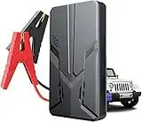 Portable Car Jump Starter 30000mAh Emergency Car Battery Booster Pack Power Bank 12V Auto Jump Box Portable Starting Device with LED Light for Vehicles, Trucks, SUV (Black)