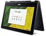 2020 Convertible Touchscreen/Acer Chromebook Spin 11.6 inches HD Multi-Touch LED/Intel Dual Core Celeron N4020 Processor/4G RAM/32G eMMC/Dual HD CAM/USB 3.0/Dual USB Type-C/INTEL HD GRAPHIC, 1 yr manufacturer warranty (renewed)