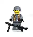 Collectible German WW2 Soldier MG34 - Battle Brick Custom Minifigure