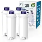 Fiitas ECAM Wasserfilter Entkalker für Magnifica s Dinamica Kaffeemaschine Kompatibel mit ECAM, ESAM, ETAM Serie (4 Packs)