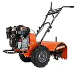 Mech Marvels 212cc Rear Tine Tiller, Self Propelled, Heavy Duty Counter-Rotating Steel Tines, Orange (MM212RTT)