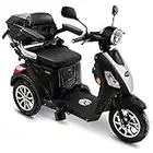 Rolektro E-Trike 25 V.3 Pro Dreirad Schwarz - 1000W Elektromobil - 70km Reichweite - herausnehmbarer Lithium Akku - Seniorenmobil mit Straßenzulassung