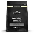 Protein Works - Diet Whey Protein Isolate 90 | Whey Isolate Protein Powder | Low Calorie Protein Shake | 20 Servings | Unflavoured | 500g