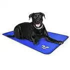 Arf Pets Dog Cooling Mat 35” x 55” Pad for Kennels, Crates & Beds, Non-Toxic, Solid Self Cooling Gel .No Fridge or Electricity Needed