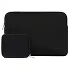 MOSISO Laptop Hülle Tasche Kompatibel mit MacBook Air/Pro Retina,13-13,3 Zoll Notebook,Kompatibel mit MacBook Pro 14 Zoll 2023-2021 A2779 M2 A2442 M1,Neopren Sleeve mit Klein Fall, Schwarz