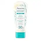 Aveeno Zinc Oxide Mineral Sunscreen SPF 50, Active Naturals Body Sun Cream for Sensitive Skin, Oil Free, Hypoallergenic, Water resistant, 88ML