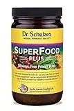 Dr. Schulze's Original Superfood Plus 400 Grams. Vegan, Green, Phytonutritional Smoothy Powder. High Level Vitamin B6 and B12 and Protein.