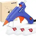 Assark Glue Gun, Mini Hot Glue Gun Kit with 30 Glue Sticks for School Crafts DIY Arts Quick Home Repairs, 20W (Blue)