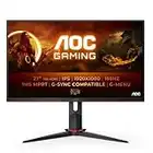 AOC Gaming 27G2SP - 27 Zoll FHD Monitor, 165 Hz, 1 ms, FreeSync Premium (1920x1080, VGA, HDMI, DisplayPort) schwarz/rot