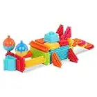 Bristle Blocks by Battat – The Official Bristle Blocks – 80Piece Big Value In A Storage Bin – STEM Toys 3D Sensory Toy Blocks for Kids – Bpa Free – Building Toys for Creativity & Dexterity – 2 Years