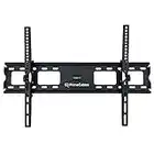 PrimeCables Tilt TV Wall Mount Bracket for 37-70 inch Curved / Panel TVs up to VESA 600 and 121 Lbs - Heavy Duty Cold Steel with Safety Lock & Integrated Bubble Level (Sturdy, Universal Design)