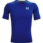 Under Armour Ua Hg Armour Comp Ss T-shirt à manches courtes, T-shirt de compression pour homme Homme (lot de 1), bleu, XL