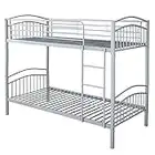 BB Sport Etagenbett Stockbett Hochbett 190 x 90 cm Metall - teilbar in Zwei Einzelbetten