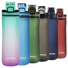 Opard Trinkflasche Sport 600ml - Wasserflasche aus Tritan BPA-Frei, auslaufsichere Sportflasche, Kunststoff Water Bottle mit Sieb - Mit 1 klick öffnen - für Kinder, Schule, Sport, Fahrrad, Fitness