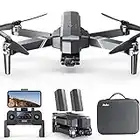 Ruko F11GIM2 Drones for Adults with Cameras 4K, 9800ft Long Range Video Transmission, 3-Axis Gimbal, 56Mins Flight Time GPS Auto Return and Follow Me Quadcopter with 2 Batteries, Level 6 Wind Resistance