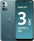 Nokia G11 6.5" HD+ Smartphone with Android 11, 90 Hz Refresh Rate, 18 W Quick Charging Compatible, 3 GB RAM/32 GB ROM, 5050 mAh, 13 MP Triple Camera, Dual SIM - Ice