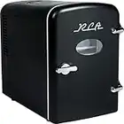 RCA Mini Retro 6 Can Beverage Refrigerator-Black, RMIS129-BLACK