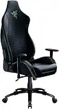 Razer Iskur X - Chaise de jeu ergonomique (Chaise de bureau, design ergonomique, simili cuir multicouche, rembourrage en mousse haute densité) Noir-Vert | Standard