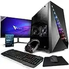 Vibox VI-44 Gaming PC - 21.5" Monitor Bundle - AMD Ryzen 3200GE Processor - Radeon Vega Graphics - 16GB RAM - 2TB HDD - 240GB SSD - Windows 11 - WiFi