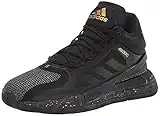 adidas unisex adult D Rose 11 Basketball Shoes, Black/Gold Metallic/Grey, 9 Women Men US