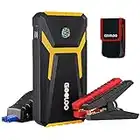 GOOLOO GE1500 Starthilfe Powerbank, 1500A Spitzenstrom Booster Auto Starthilfe mid Intelligentes überbrückungskabel, Supersafe 12V Jump Starter mit LED Taschenlampe, für 6.0L Benzin und 4.0L Diesel