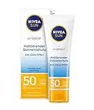 NIVEA SUN Protector solar para la cara (factor de protección solar 50, tubo de 50 ml)