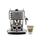 De'Longhi Scultura Traditional Barista Pump Espresso Machine, Coffee and Cappuccino Maker, ECZ351BG, Champagne