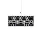 Satechi Slim W1 Wired Backlit Keyboard – Illuminated Keys & USB-C Connection – for M2/ M1 MacBook Pro/Air, M2/ M1 iPad Pro/Air, M2 Mac Mini, iMac M1