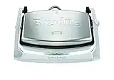 Breville DuraCeramic Sandwich/Panini-Toaster | Sandwichmaker im Café-Stil für 2 Scheiben | Edelstahl [VST071X]