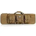 Savior Equipment American Classic Tactical Double Long Rifle Pistol Gun Bag Firearm Transportation Case w/Backpack - 36 Inch Flat Dark Earth Tan