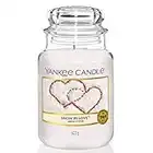 Yankee Candle bougie parfumée Amour d'hiver ; Format jarre ; Bougie longue durée jusqu’à 150 heures de combustion ; Cadeau parfait pour femme