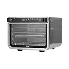 Ninja Foodi Forno multifunzione 10 in 1, fornetto portatile adatto a tutte le superfici, per arrostire, grigliare, cuocere, ecc., argento/nero, DT200EU