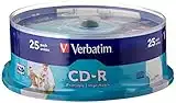 Verbatim CD-R 80MIN Datalife PLUS, Confezione da 25