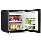 DREAMADE Frigorifero Mini Frigo 48L 230V con congelatore e 3 Ripiani per Casa Dormitorio Bar Hotel (Nero)