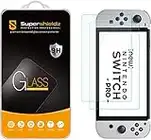 Supershieldz (2 Pack) Designed for Nintendo Switch OLED (2021) Tempered Glass Screen Protector, 0.32mm, Anti Scratch, Bubble Free