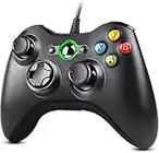 Zexrow Xbox 360 Game Controller, USB Wired Controller Gamepad di design ergonomico migliorato per Xbox 360 PC Windows 7/ 8 / 10