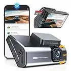 Dash Cam 4K Front Built-in WiFi FOCUWAY 3 Inch LCD Car Dashboard Camera UHD 2160P Dash Camera for Car, 32GB SD Card Included, Parking Monitor, WDR, Super Night Vision, 150 ° Wide Angle, USB C Port