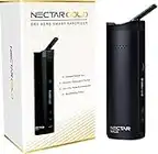 Nectar Gold Vaporizer | Verdampfer Kräuter und Konzentrate | 2 Jahre Garantie | 2900mAh Aufrüstbarer Akku, Isolierter Luftstrom, OLED-Display und Präzise Temperaturregelung, 100°-240°C - 15s Heizzeit