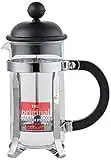 BODUM 1913-01 Caffettiera 3 Cup French Press Coffee Maker, Black, 0.35 l, 12 oz