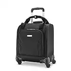 Samsonite Underseat Carry-on Spinner with USB Port, Jet Black, One Size, Underseat Carry-on Spinner with USB Port