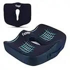 Feagar Seat Cushion for Back Pain - Orthopedic Non-Slip Memory Foam Coccyx Cushion for Tailbone Relief Sciatica Hemorrhoid, Office Chair Cushions Wheelchair, Kitchen Chairs, Recliner, Car Seats