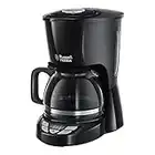 Russell Hobbs Macchina caffè americano, Spegnimento automatico, antigoccia, portafiltro rimovibile e lavabile, fino a 10 tazze, 1.25 L, 975 W, TexturePlus Black, 22620-56