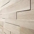 Wandverkleidung aus Eiche, 3D Wandpaneele, Strukturierte Eiche, Holzverkleidung, Holzwand, Wanddesign von Wooden Wall Design, model OZO (1m2)