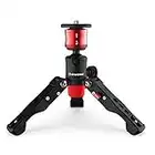 IFOOTAGE Table Top Tripod, Professional Mini Tripod with 3/8 and 1/4 inches Quick Release Plate, Desktop Tripod for DSLR Camera, Video Camcorder, Mobile Phone and Action Cameras. Max Load 17.6 lbs